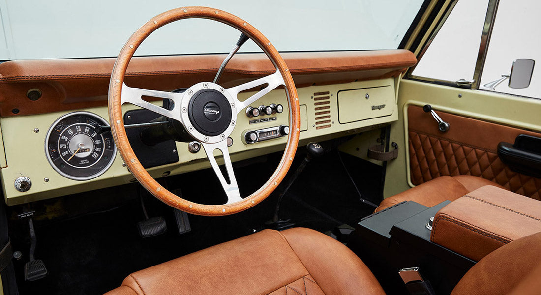 Classic Ford Bronco dashboard