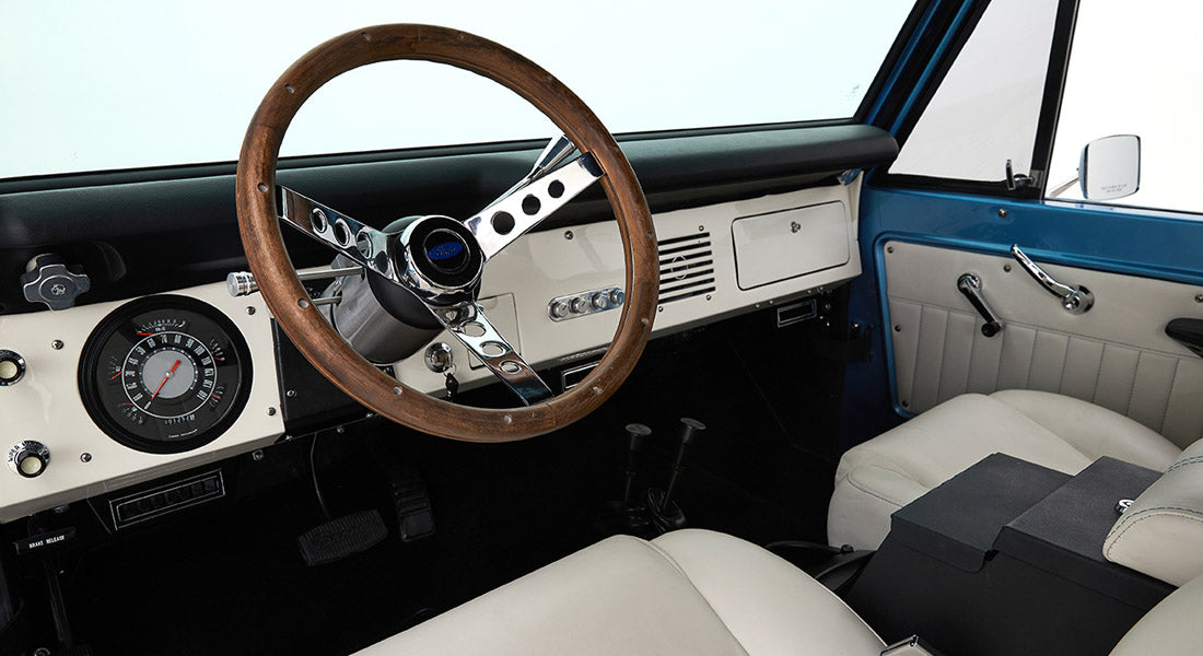 Classic Ford Bronco dashboard