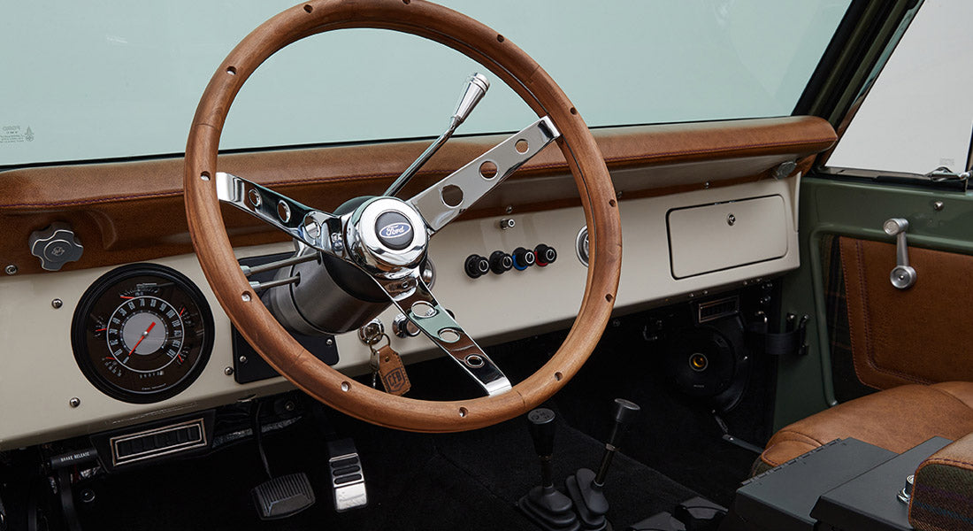 Classic Ford Bronco dashboard