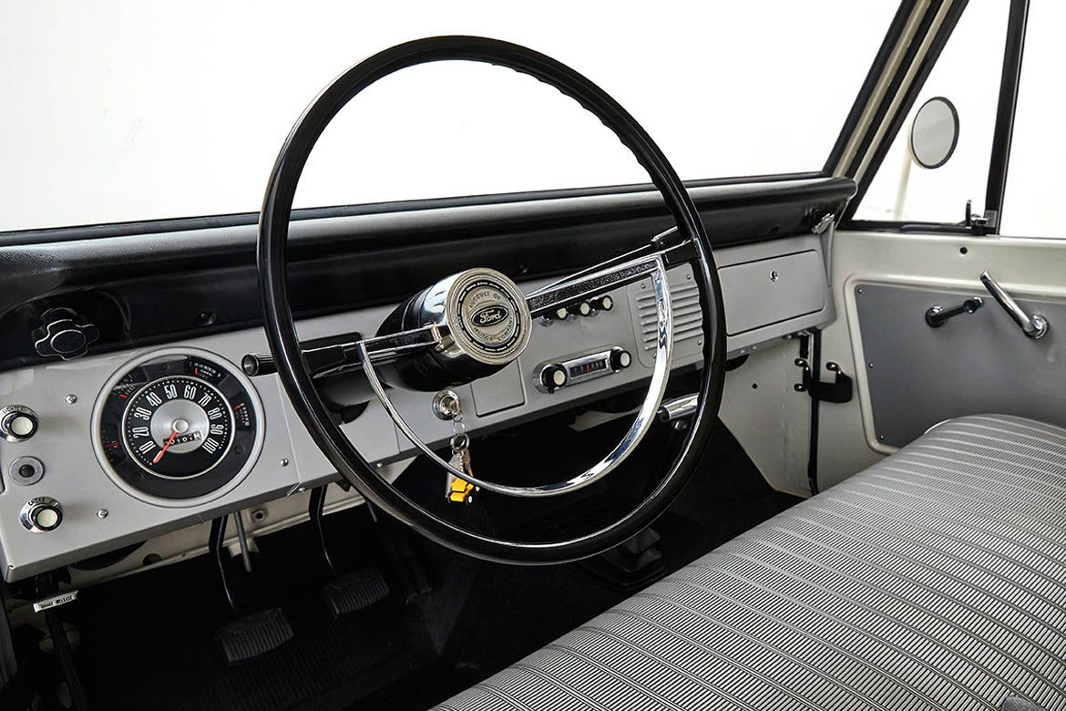 Classic Ford Bronco dashboard