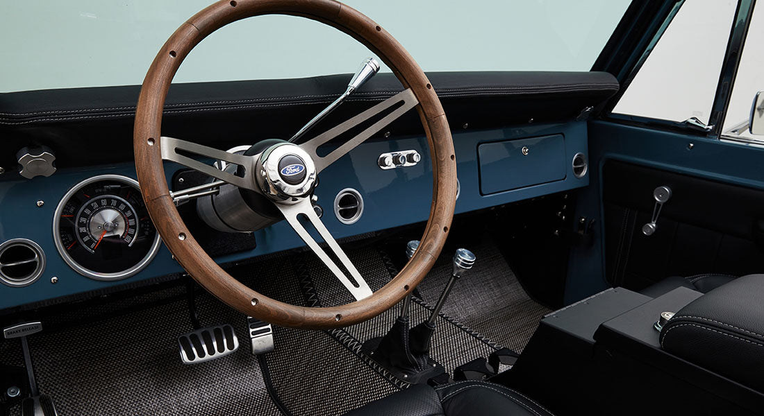 Classic Ford Bronco dashboard