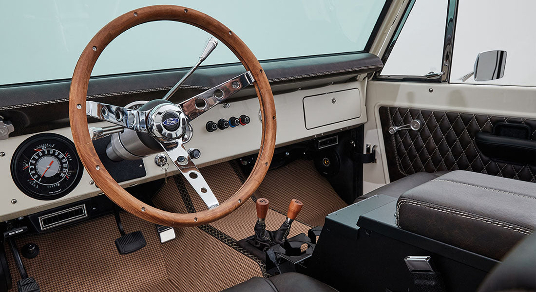 Classic Ford Bronco dashboard