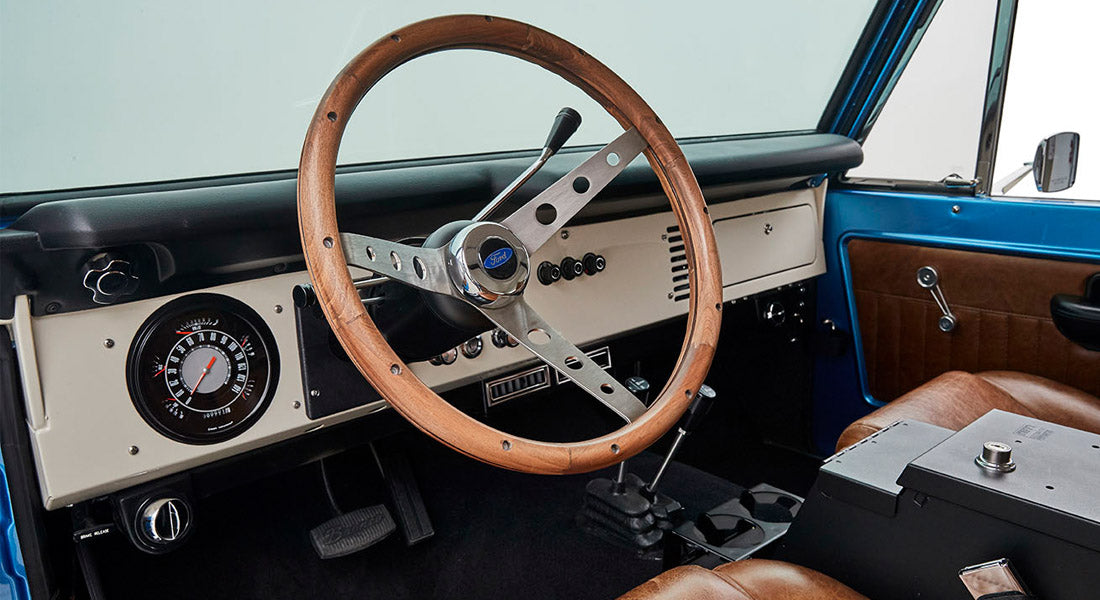 Classic Ford Bronco dashboard