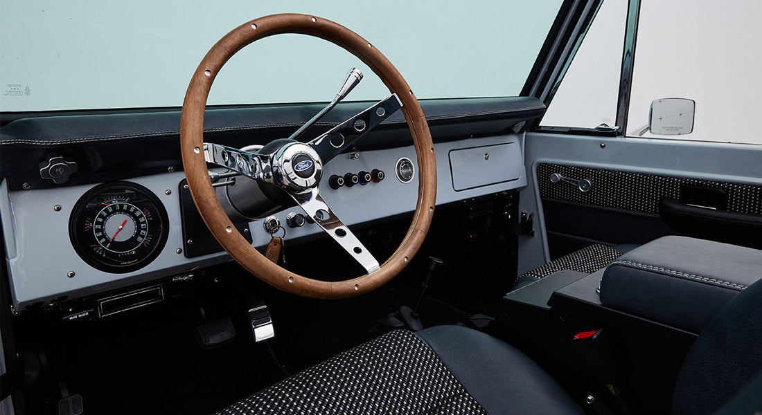 Classic Ford Bronco dashboard