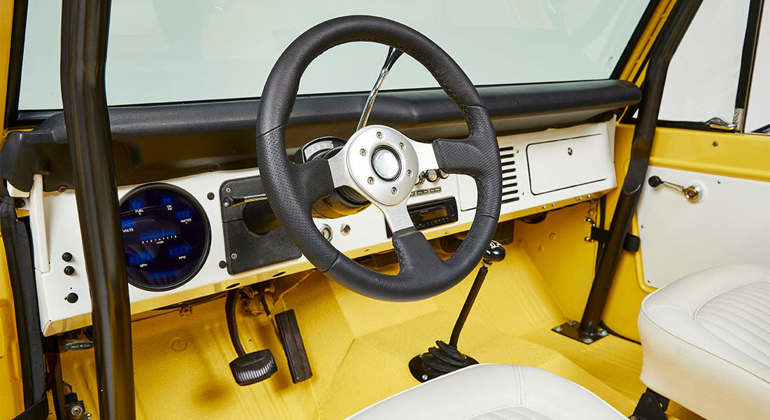 Classic Ford Bronco dashboard