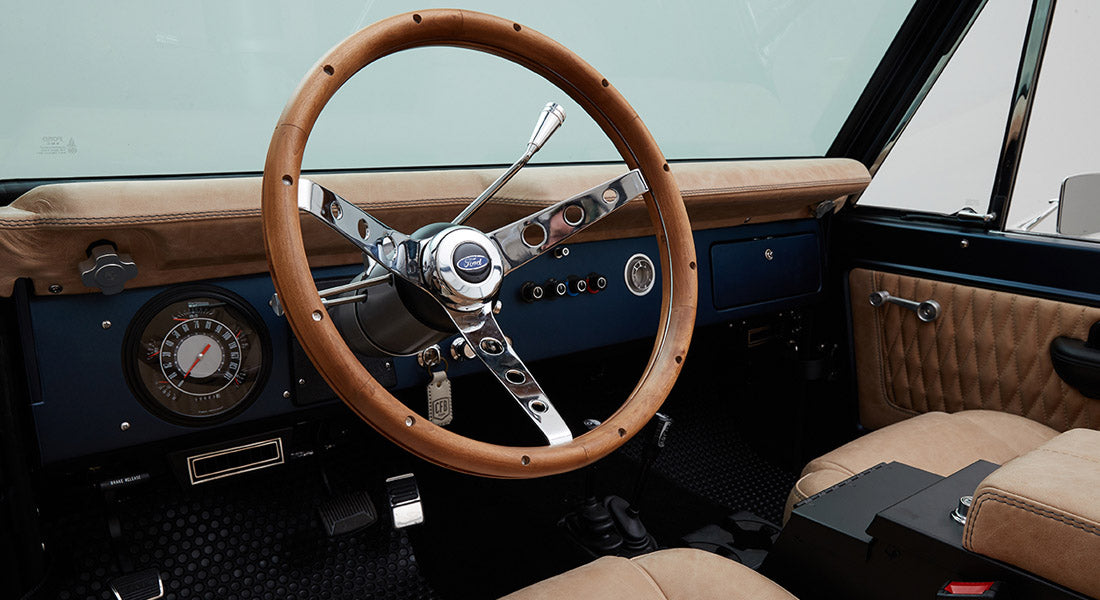 Classic Ford Bronco dashboard