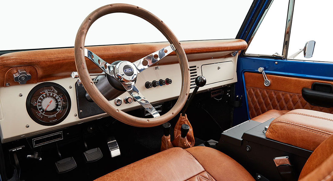 Classic Ford Bronco dashboard