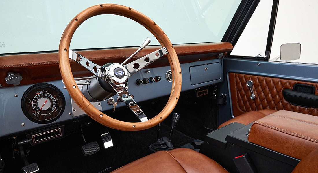 Classic Ford Bronco dashboard