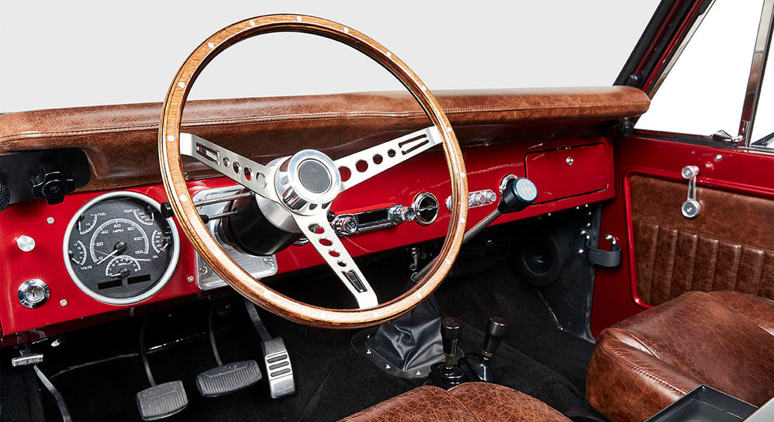 Classic Ford Bronco dashboard