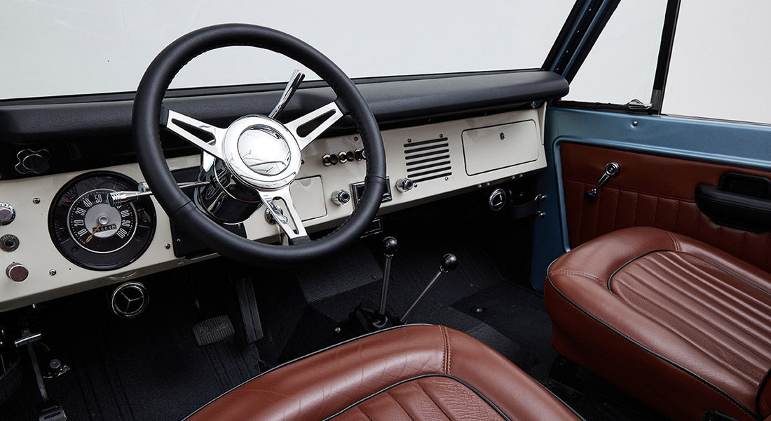 Classic Ford Bronco dashboard