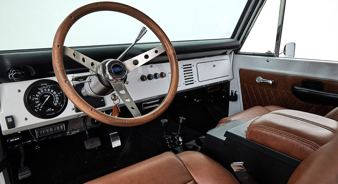 Classic Ford Bronco dashboard