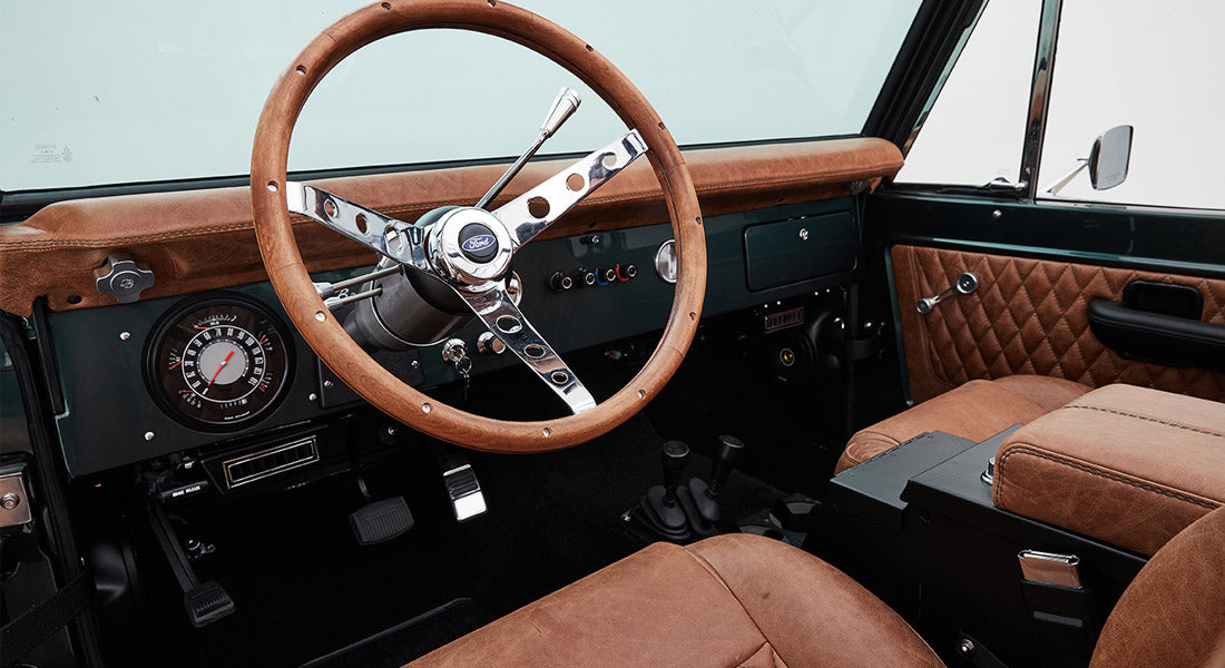 Classic Ford Bronco dashboard