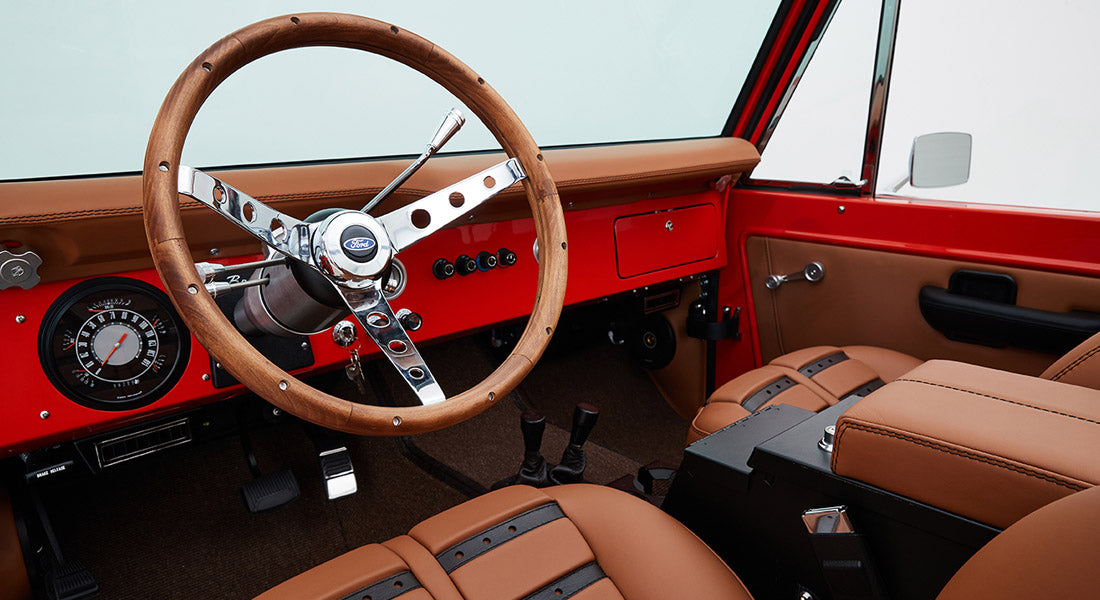 Classic Ford Bronco dashboard