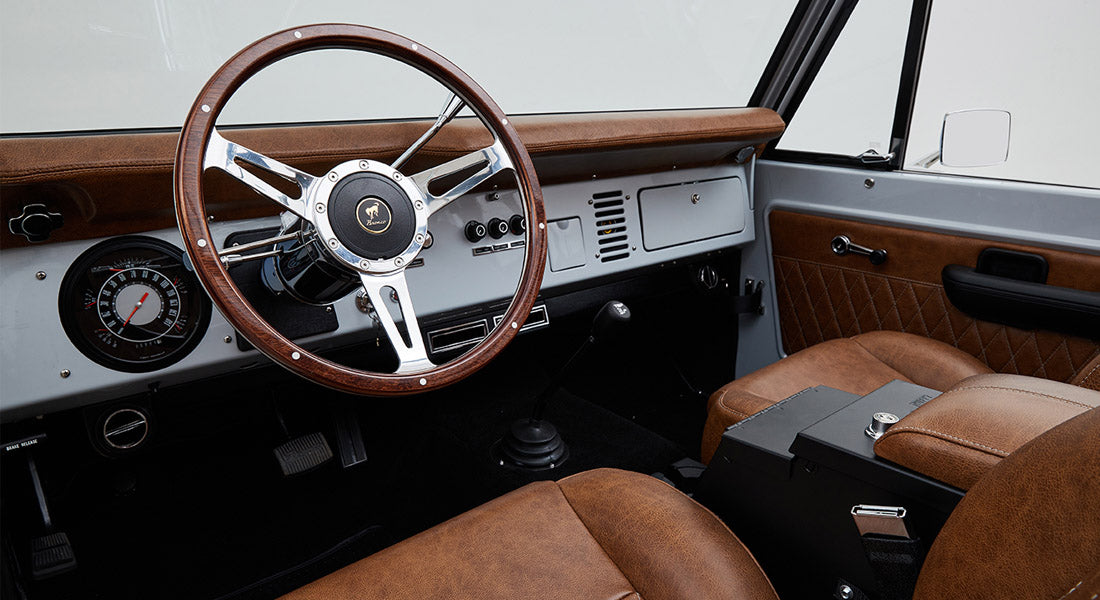 Classic Ford Bronco dashboard