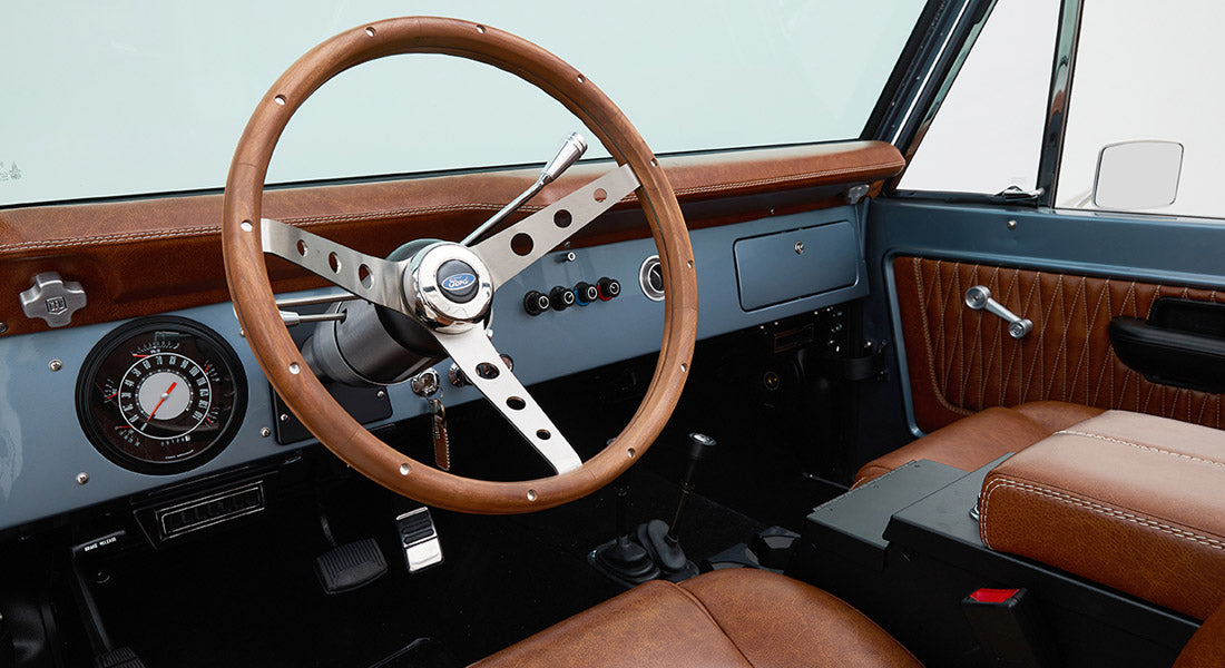 Classic Ford Bronco dashboard