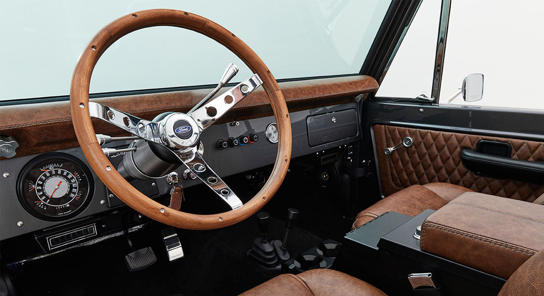 Classic Ford Bronco dashboard