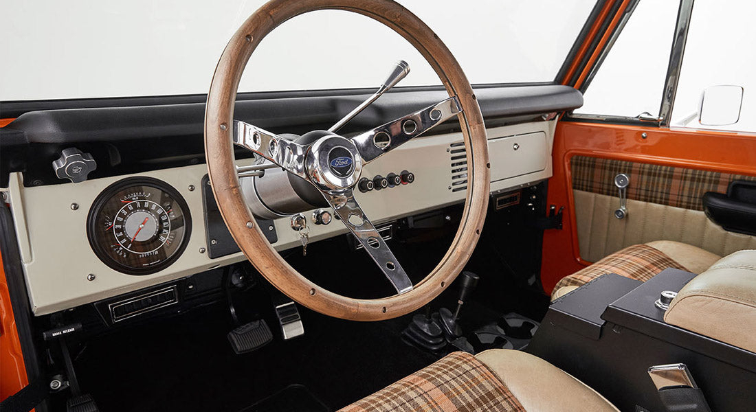 Classic Ford Bronco dashboard