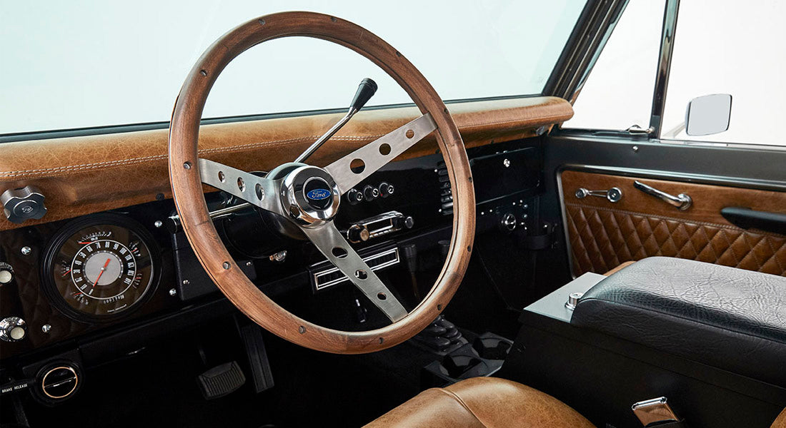 Classic Ford Bronco dashboard