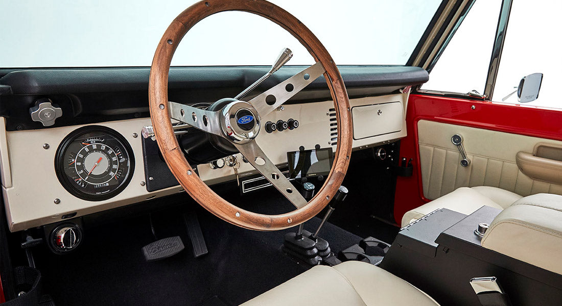 Classic Ford Bronco dashboard