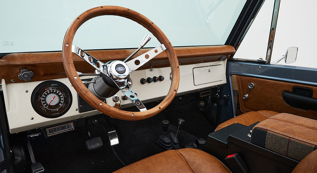 Classic Ford Bronco dashboard