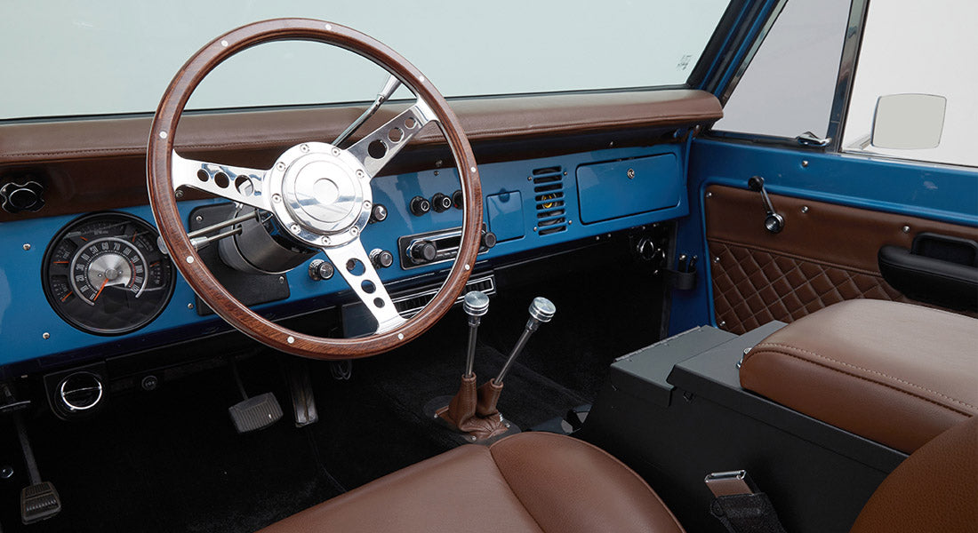 Classic Ford Bronco dashboard
