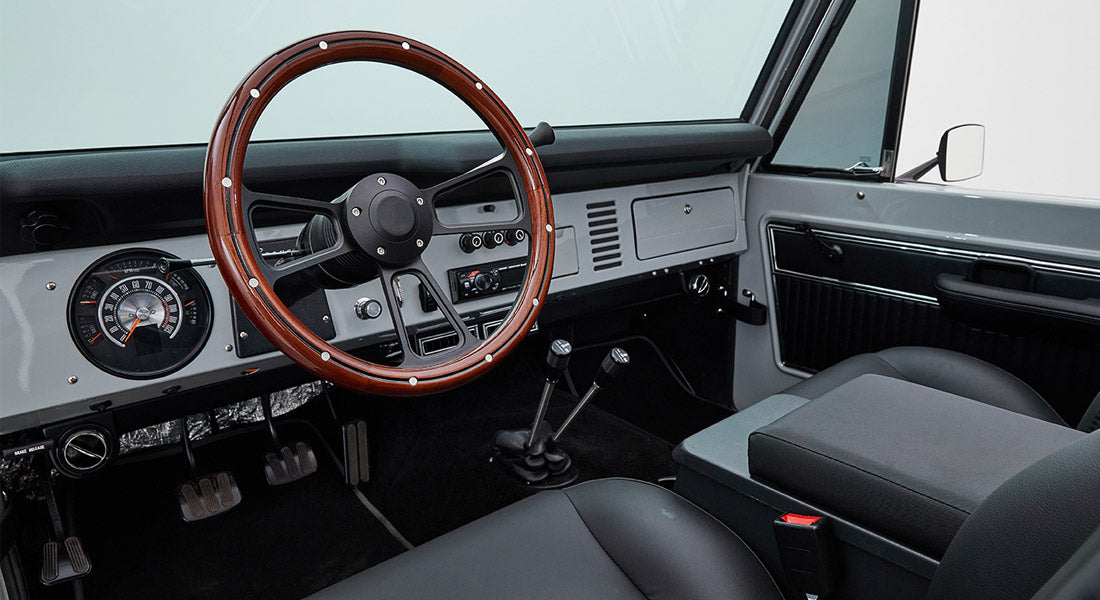 Classic Ford Bronco dashboard