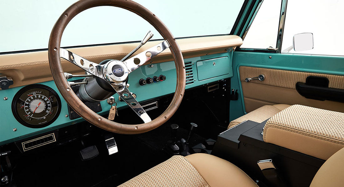 Classic Ford Bronco dashboard