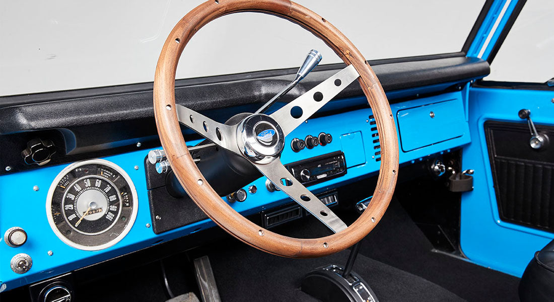 Classic Ford Bronco dashboard