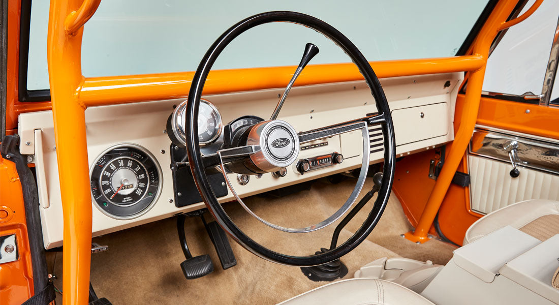 Classic Ford Bronco dashboard