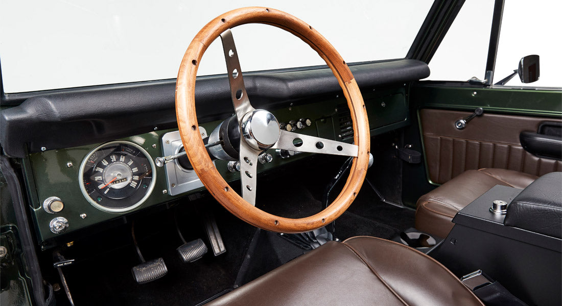 Classic Ford Bronco dashboard