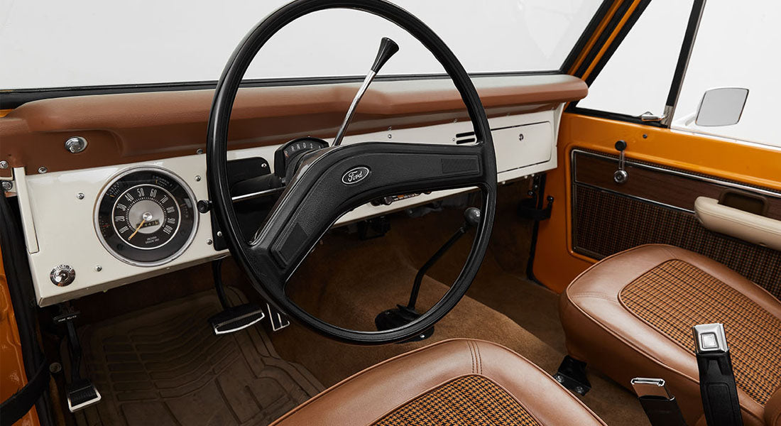 Classic Ford Bronco dashboard