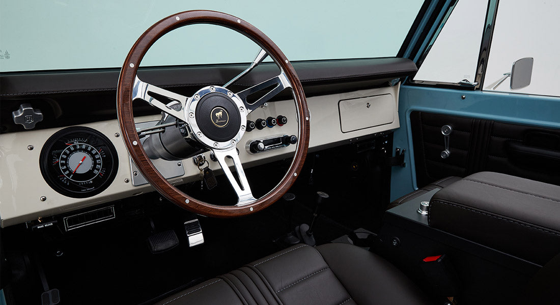 Classic Ford Bronco dashboard