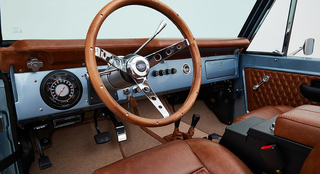 Classic Ford Bronco dashboard