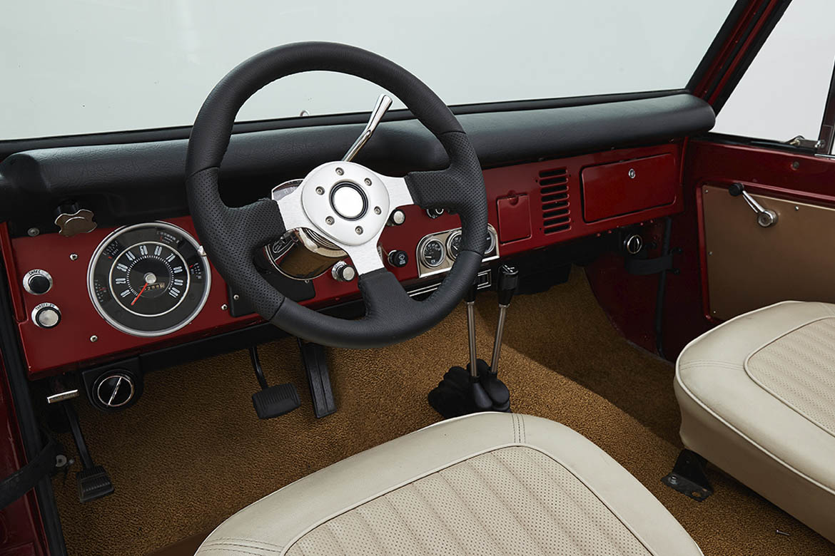 Classic Ford Bronco dashboard