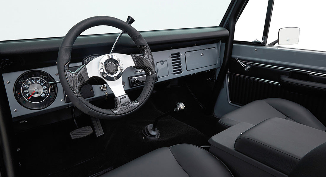 Classic Ford Bronco dashboard