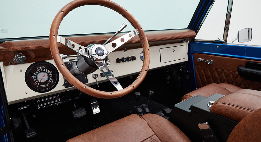 Classic Ford Bronco dashboard
