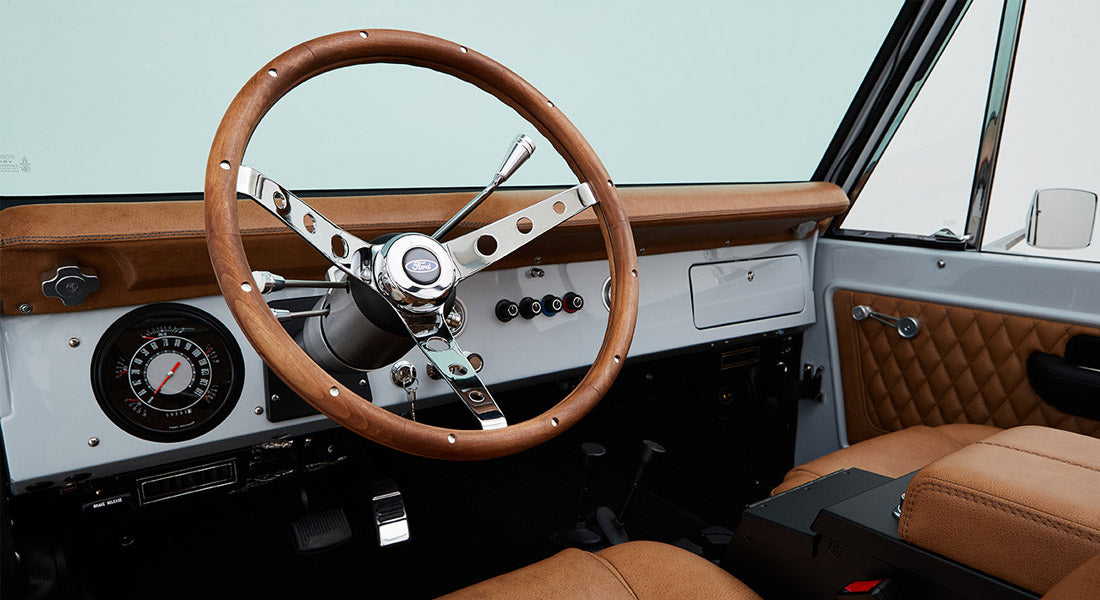 Classic Ford Bronco dashboard