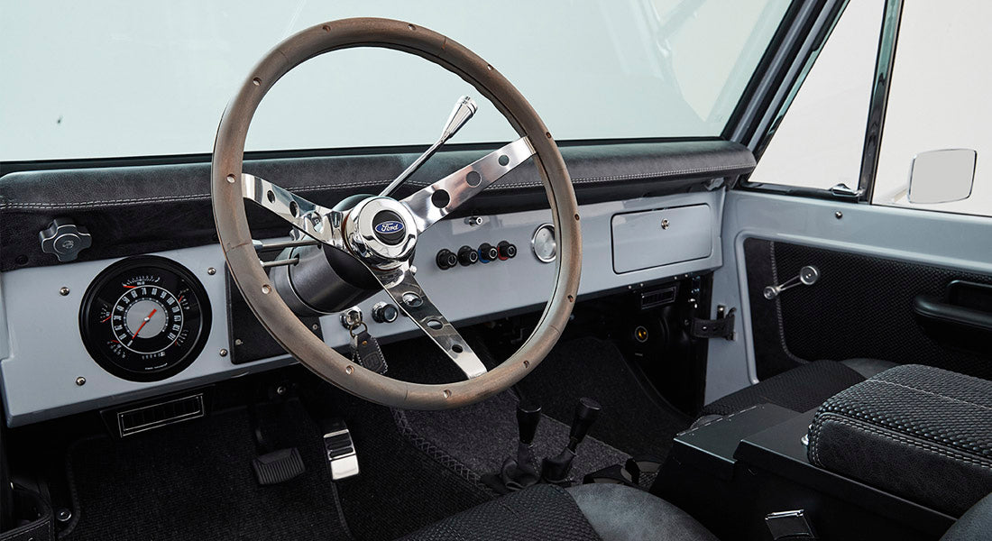 Classic Ford Bronco dashboard