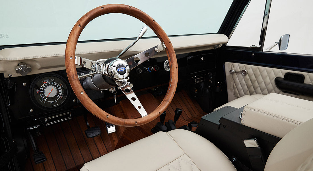 Classic Ford Bronco dashboard