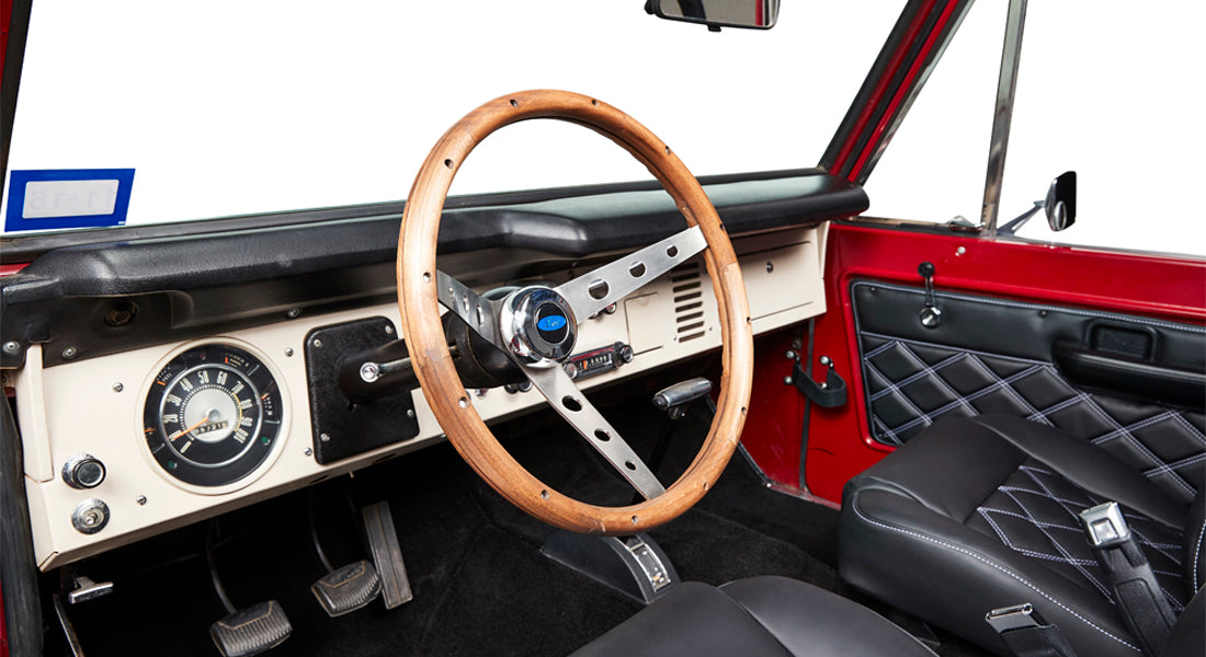 Classic Ford Bronco dashboard
