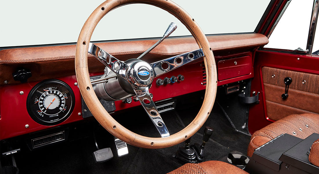Classic Ford Bronco dashboard