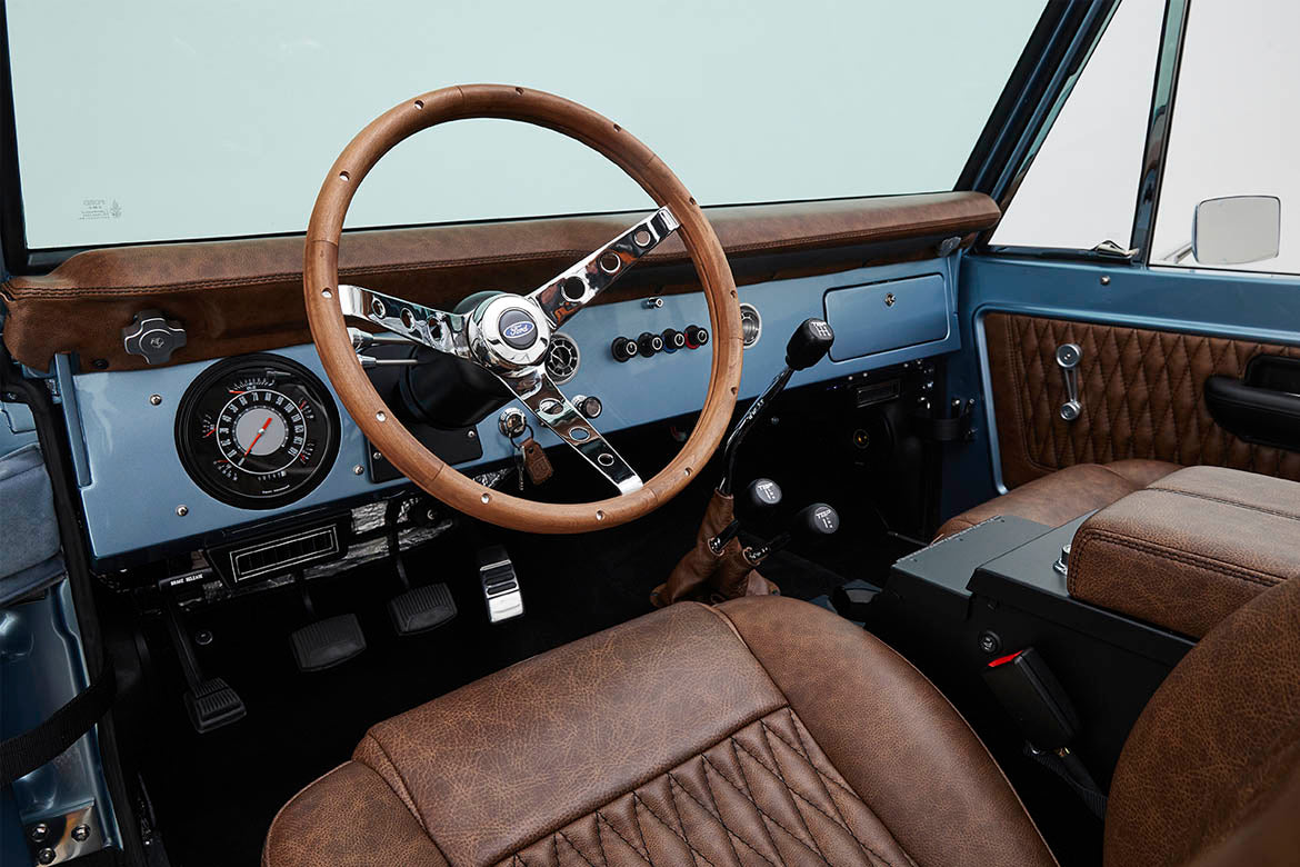 Classic Ford Bronco dashboard