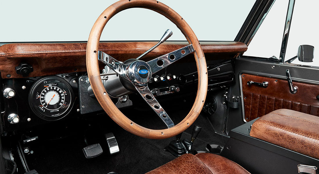 Classic Ford Bronco dashboard