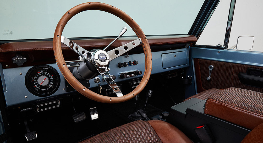 Classic Ford Bronco dashboard