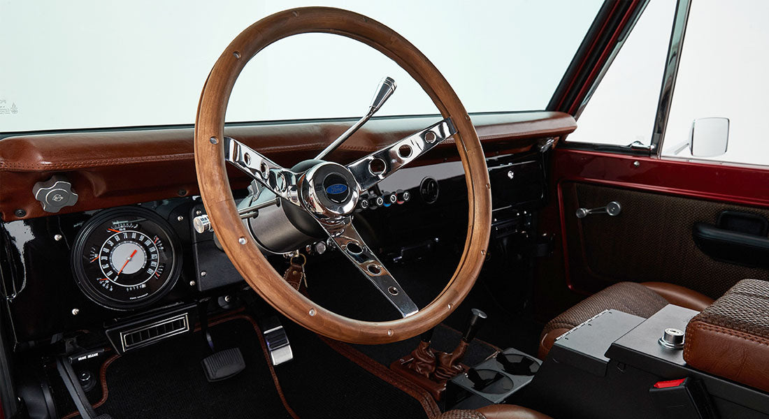 Classic Ford Bronco dashboard