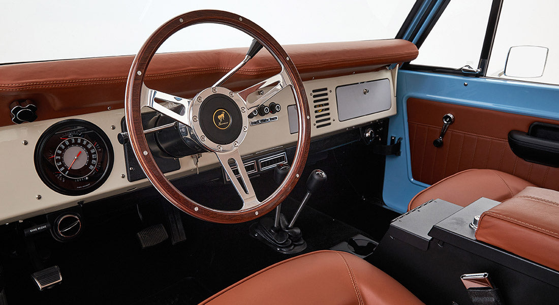 Classic Ford Bronco dashboard