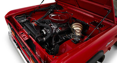 Classic Ford Bronco engine bay
