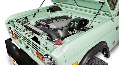 Classic Ford Bronco engine bay