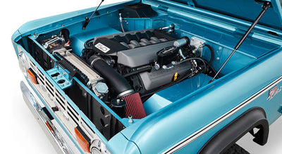 Classic Ford Bronco engine bay