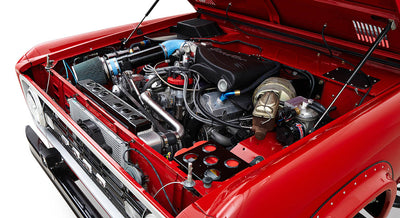 Classic Ford Bronco engine bay